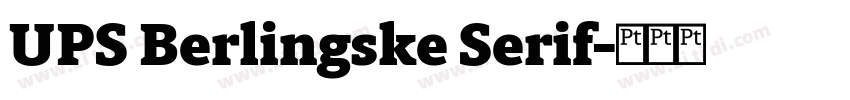 UPS Berlingske Serif字体转换